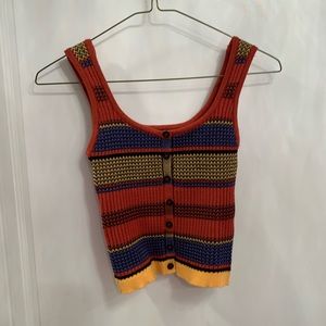 ⭐️BOHO KNIT CROPPED TANK TOP⭐️